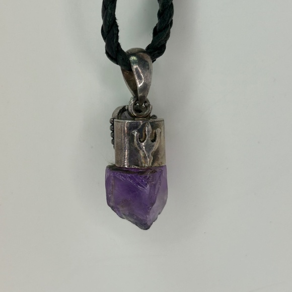 Handcrafted 925 Sterling Silver Genuine Amethyst jewelry, - Picture 8 of 9